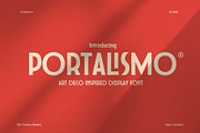 Portalismo - Art Deco-style display, a Sans Serif Font by BumbleGraph Studio (Thumbnail 1 of 8)