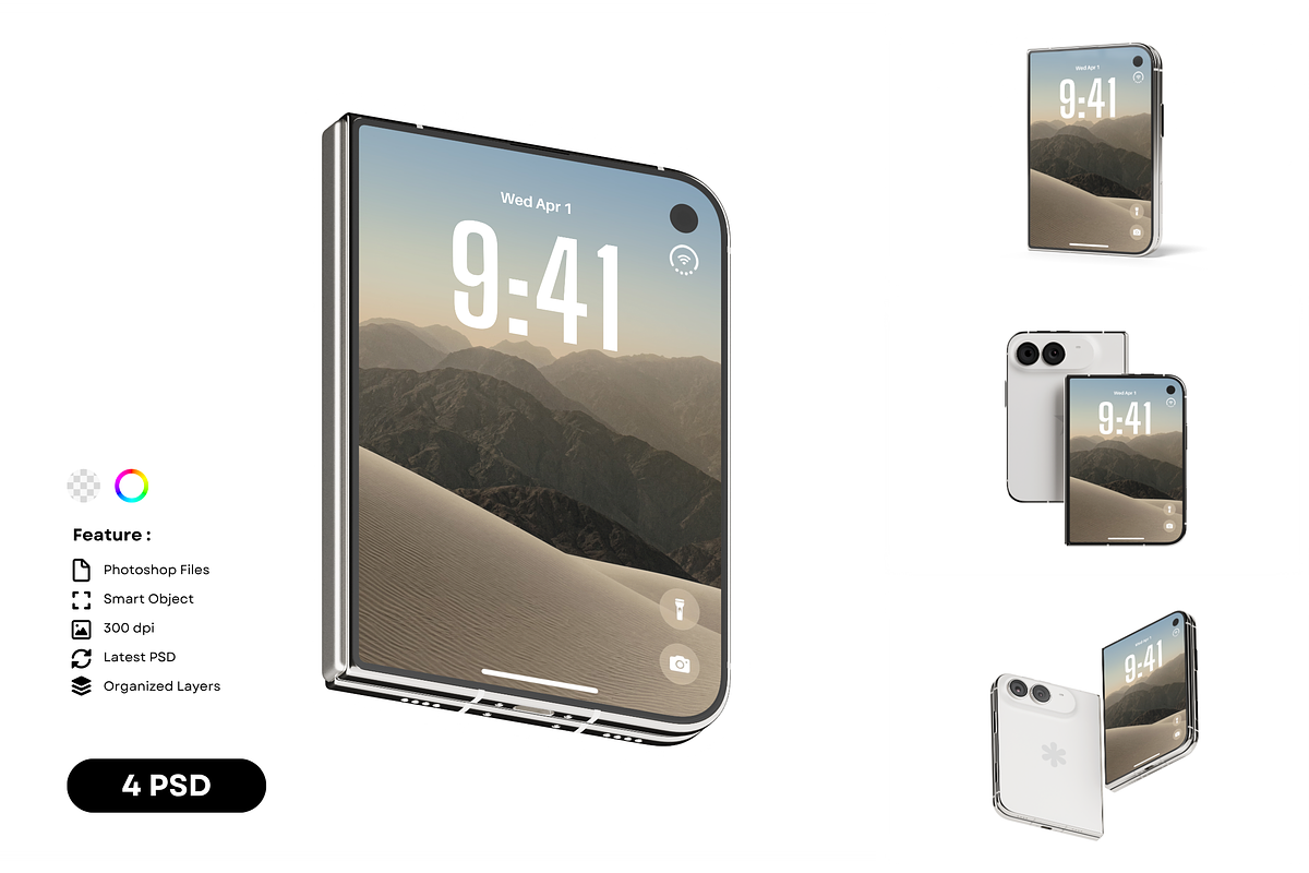 iPhone Duo Mockup, an iPhone Mockup by DSNA Mockup (Photo 1 of 5)