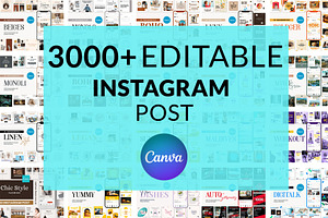 3000+ Instagram Post Templates, a Social Media Template by ResumeFabs
