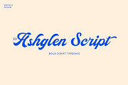ED Ashglen Script, a Script Font by Emyself Design (Thumbnail 1 of 11)