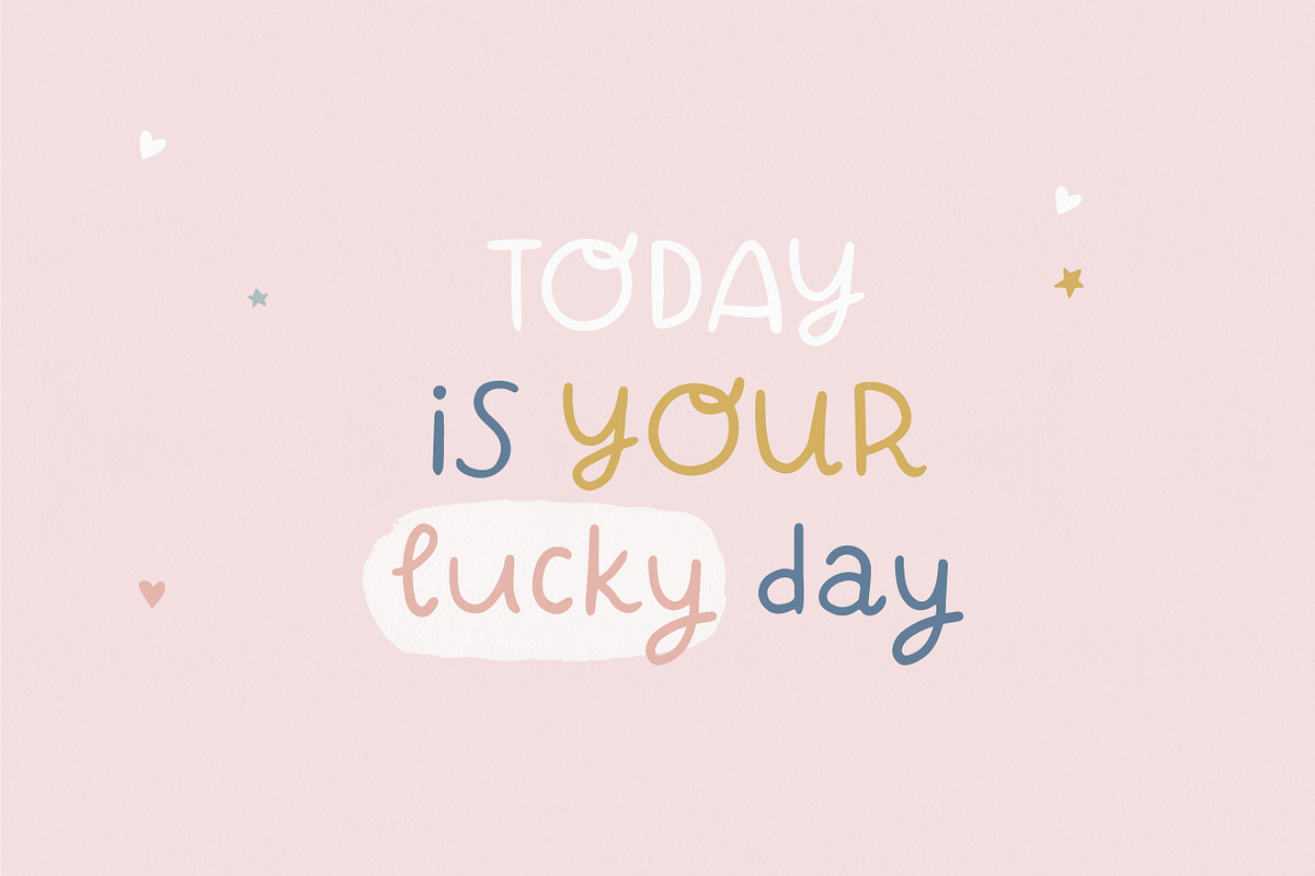 Rainbows | fun handwritten font, a Script Font by Point and Poem (Photo 2 of 6)