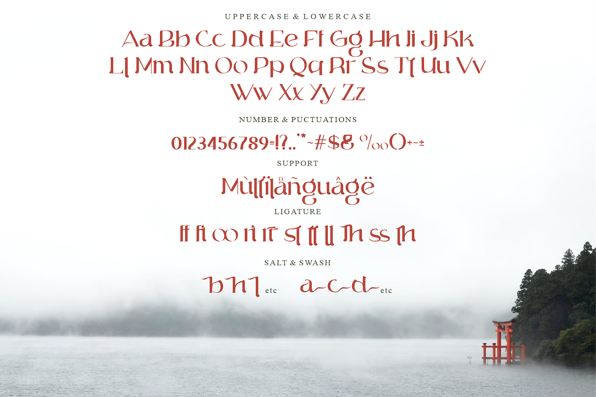 Sigokae Sans Serif Japanese Themed, a Sans Serif Font by Glyphstyle (Photo 6 of 7)