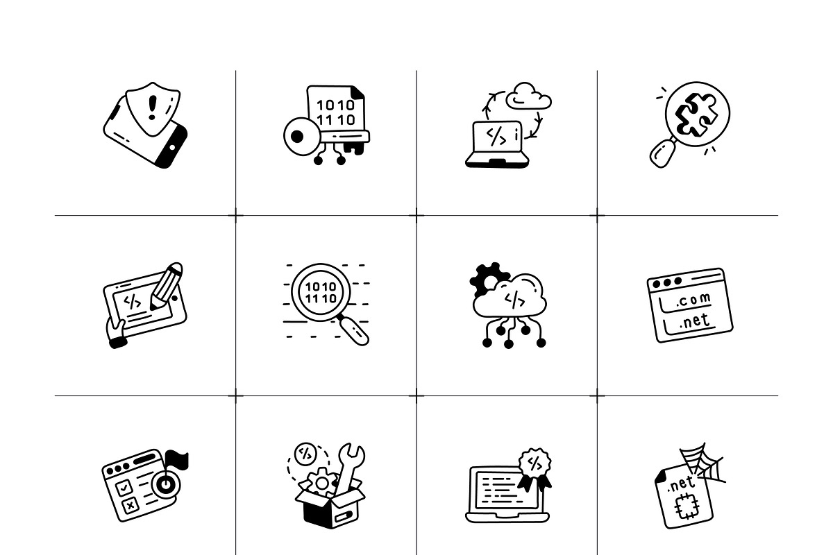 Animated Web Development Icons, an Outline Icon by Vectors Market (Photo 7 of 8)