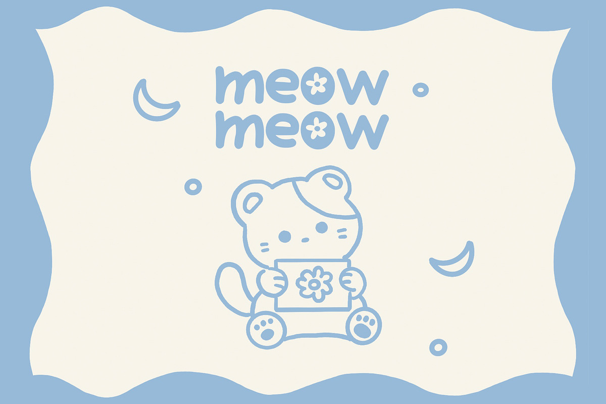 Bubble Flower- Handwritten font, a Handwritten Font by Waterystrokes (Photo 3 of 8)