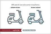 Minimal vehicle icons, an Outline Icon by Picture Window (Thumbnail 3 of 5)