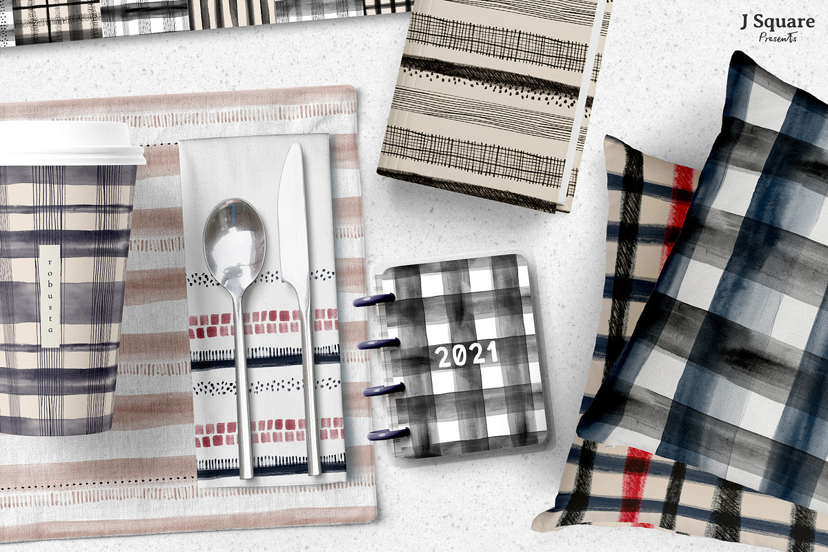 Plaids & Stripes Pattern Generator, a Pattern Graphic by JSquarePresents (Photo 2 of 10)
