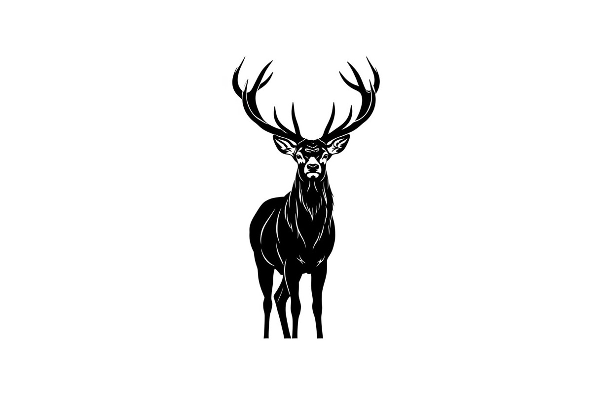 Majestic Deer & Stag Silhouette Bund, an Illustration by jahid234 (Photo 23 of 41)