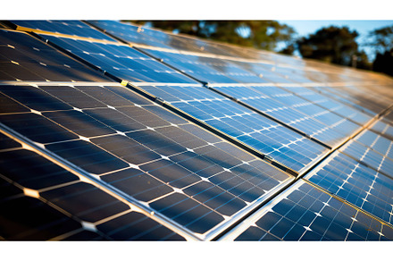 Solar Panels with Sunlight Renewable, a Technology Photo by Lermont51