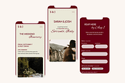 Wedding RSVP Website Template, a Squarespace Template by WebInAWeek (Thumbnail 3 of 6)