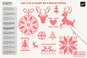Knit Stitch Brushes for Procreate, a Brush Add-On by Julia Dreams (Thumbnail 4 of 6)