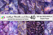 Amethyst Metallic and Stone Textures, a Pattern Graphic by Canvas Craft (Thumbnail 1 of 9)