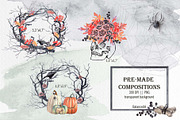Real Halloween, Watercolor&LineArt, a Decorative Illustration by BalanceUA (Thumbnail 5 of 18)