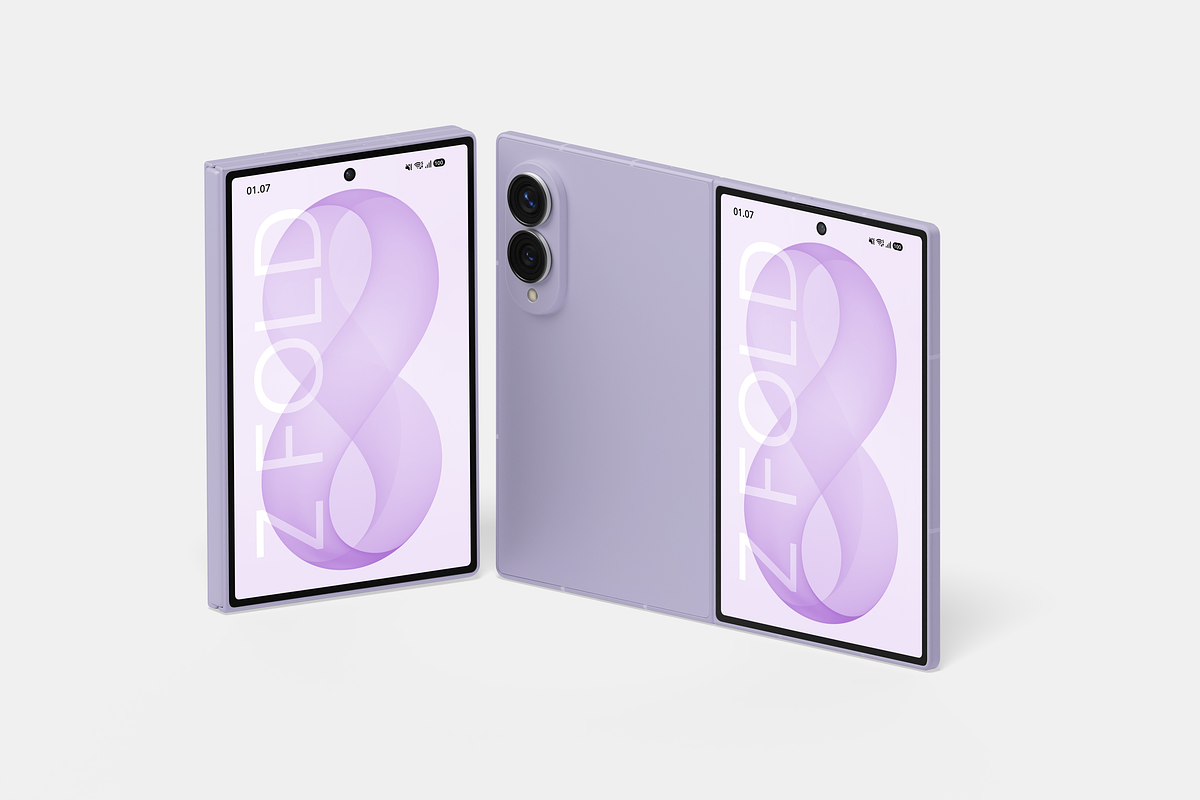 Samsung Galaxy Z Fold 8 Mockup, an Android Mockup by DSNA Mockup (Photo 4 of 5)