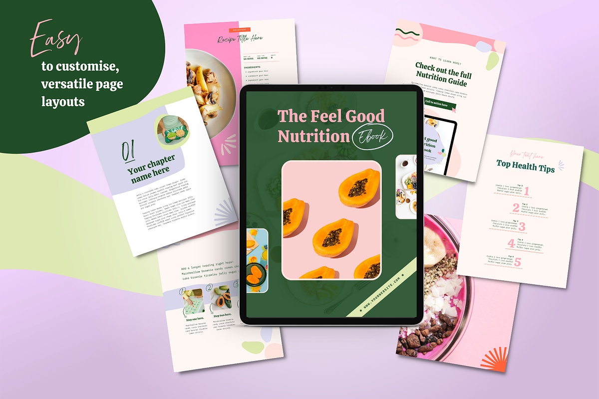 Canva Ebook Template - Health Coach, a Marketing Template by Kurly Creative (Photo 6 of 11)