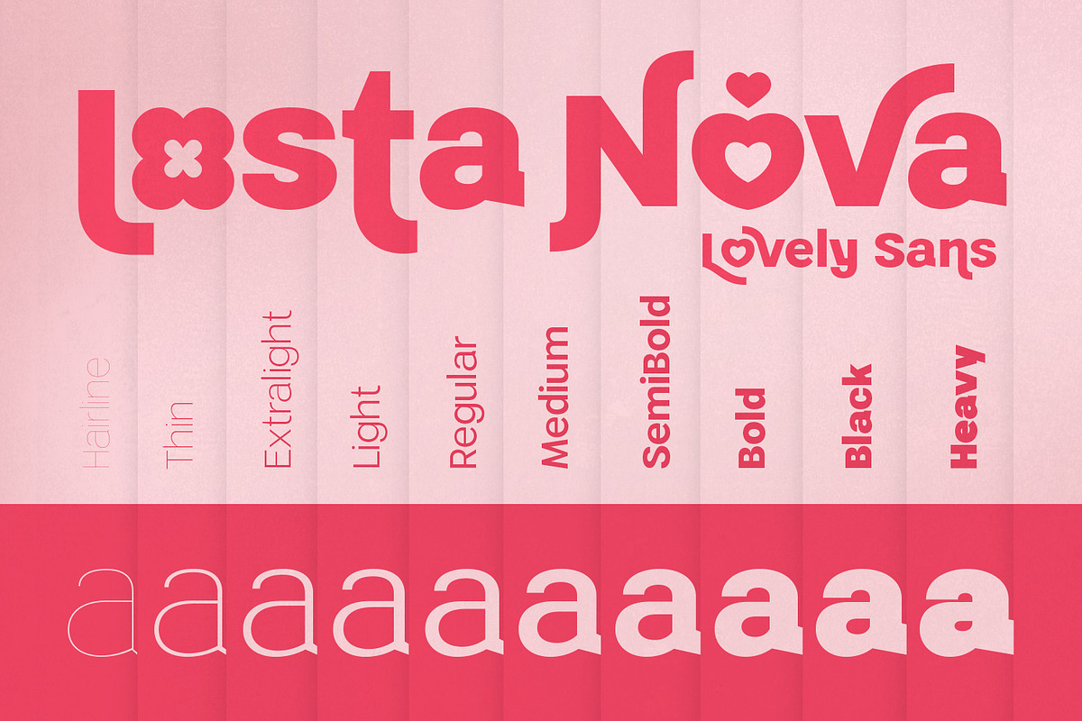 Losta Nova - Lovely Sans Serif, a Sans Serif Font by creativemedialab (Photo 9 of 19)