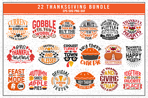 Thanksgiving quotes svg bundle