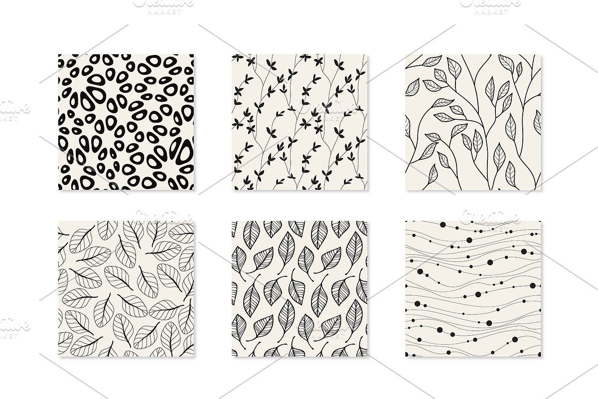 Natural Seamless Patterns Bundle, a Pattern Graphic by Curly_Pat (Photo 11 of 18)