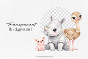 Baby Animals Watercolor Clipart, an Animal Illustration by Primrose Blume (Thumbnail 3 of 5)