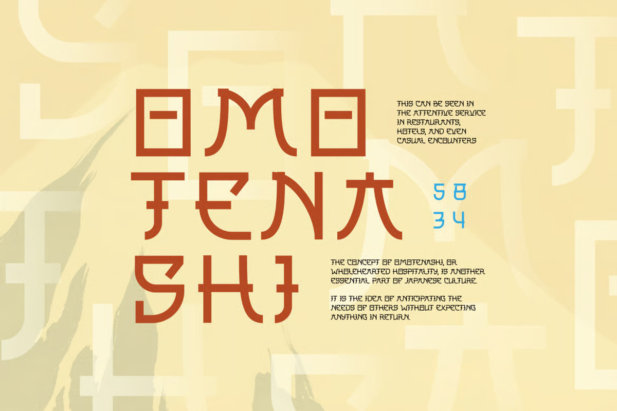 Souta - Japanese Style Display Font, a Sans Serif Font by Brand Earth (Photo 4 of 7)