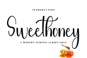 Sweet Honey, a Handwritten Font by FreshTypeINK (Thumbnail 1 of 8)
