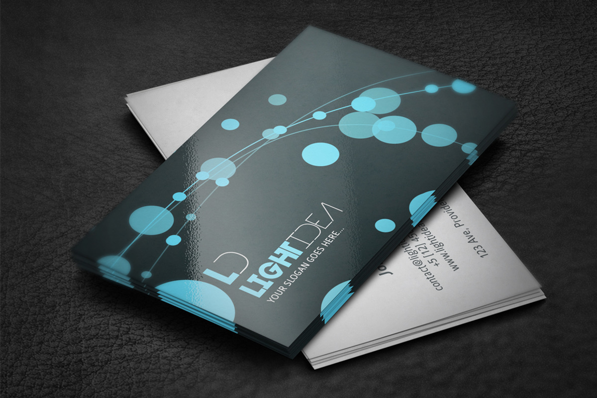 LightIdea Business Card, a Business Card Template by artnook (Photo 1 of 5)