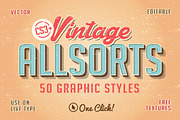Vintage Allsorts Graphic Styles, a Layer Style Add-On by Designdell (Thumbnail 4 of 5)