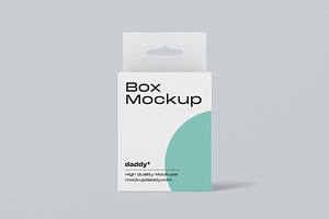 Square Hanger Box Mockup