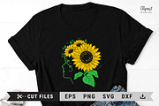 Sunflower SVG, DXF, PNG, Cut file, an Illustration by ClipartMuchLove (Thumbnail 5 of 11)
