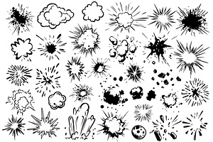 Explosion Clipart Bundle, a Decorative Illustration by PassionPNGcreation