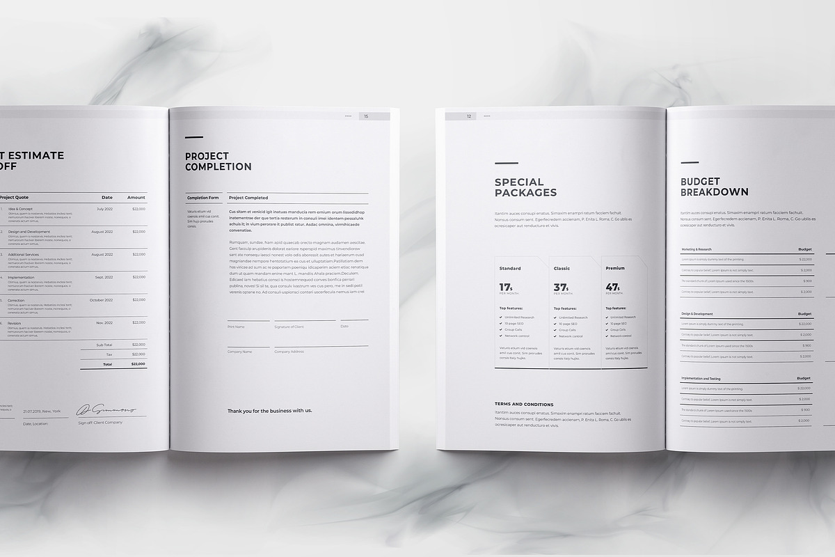 Business Proposal | InDesign | Word, a Brochure Template by Theme Weavers (Photo 4 of 6)