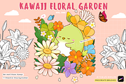 Procreate Kawaii Garden Brushes, a Brush Add-On by Artbykimmyw (Thumbnail 1 of 4)