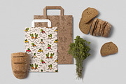 Organic food banner, pattern, a Food Illustration by Good Studio (Thumbnail 10 of 10)