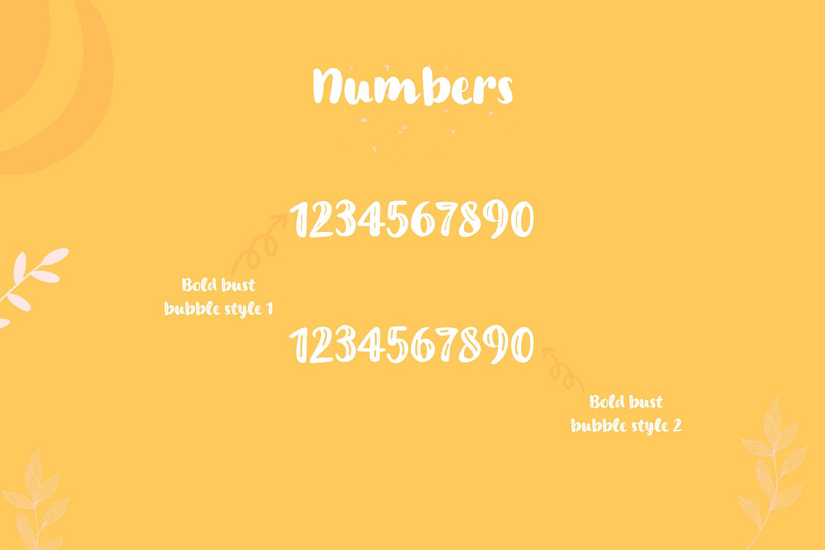 Bold burst bubble font, a Sans Serif Font by Mehul Munjani (Photo 9 of 9)