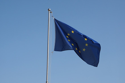 flag of the European Union (EU), a Photo by WorldPhotos