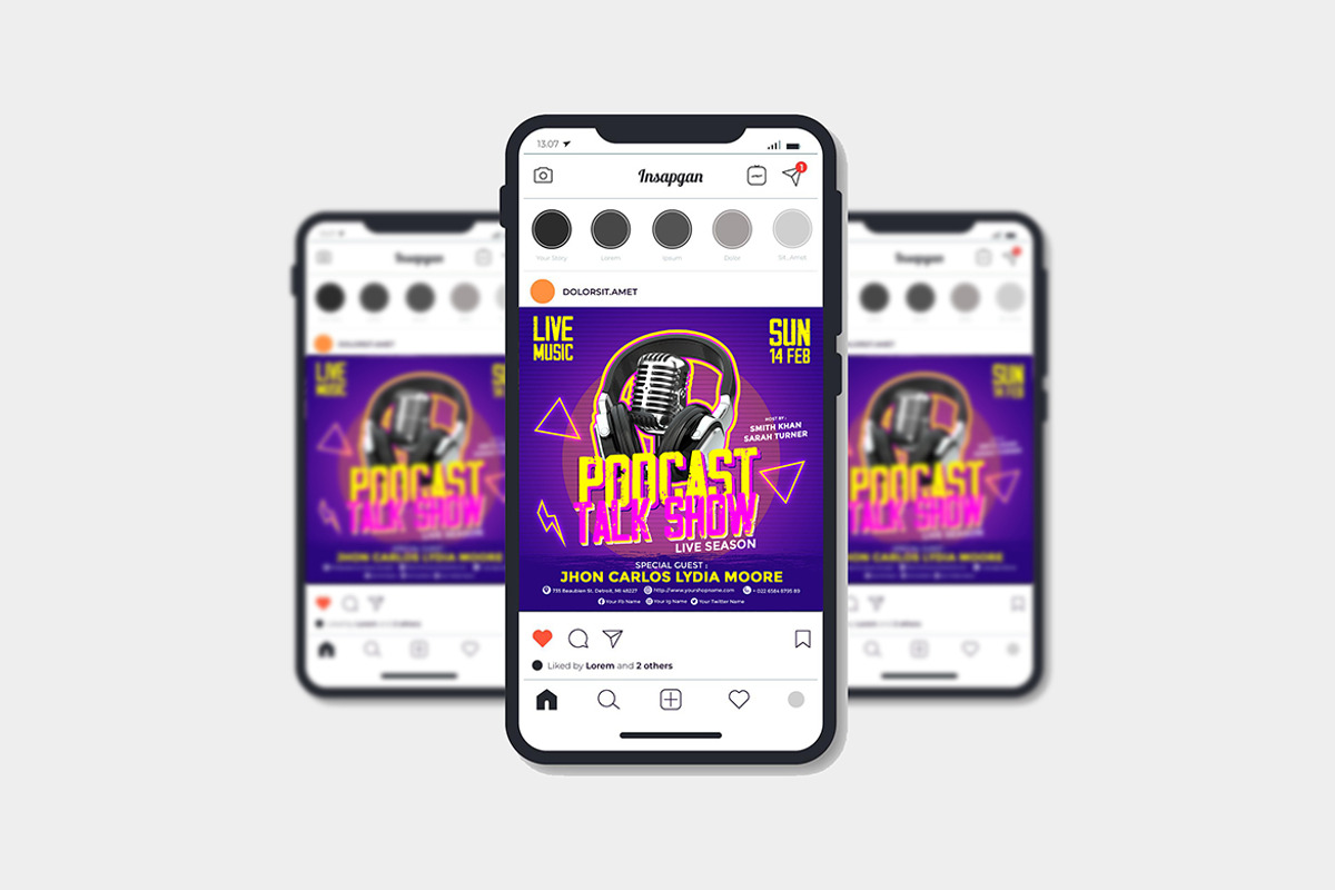 Podcast, a Flyer Template by imadeDesign (Photo 1 of 3)