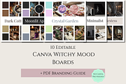 Witchy Canva Mood Boards Kit, a Branding & Logo Template by Alerya Studio (Thumbnail 1 of 3)