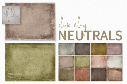 Olive Clay Neutrals, a Texture Graphic by rileyBgraphics