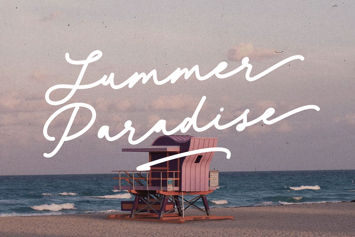 October Shine Monoline Font, a Handwritten Font by RantautypeStudio (Photo 11 of 17)