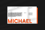 Michael - Brand Portfolio PowerPoint, a Presentation Template by Creatorism (Thumbnail 2 of 9)