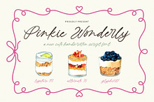 Pinkie Wonderly Handwritten Script