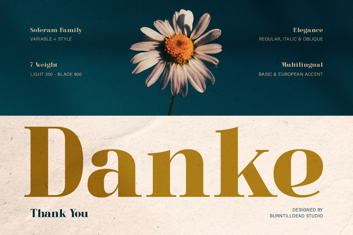 Soleram - 3 Style with 7 Weight Font, a Serif Font by Burntilldead (Photo 13 of 13)