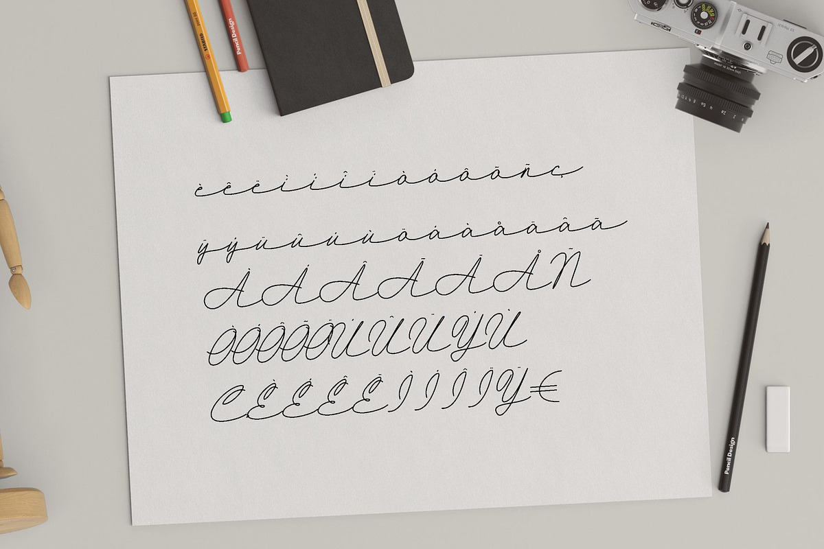 Retta hand written typeface preview 7
