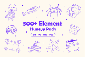300+ Element Huneyy Pack