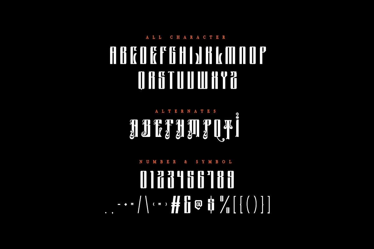 Murvhiz Blackletter Display Font, a Blackletter Font by Maulana Creative (Photo 6 of 7)