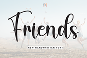 Friends | Script Font, a Handwritten Font by Scratchones (Thumbnail 1 of 8)