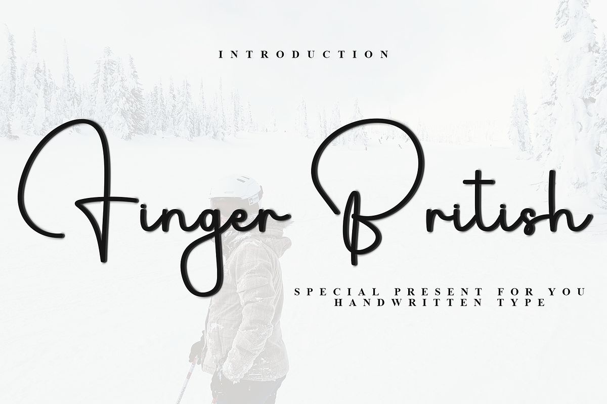 Finger British, a Handwritten Font by FreshTypeINK (Photo 1 of 8)