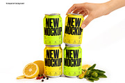 Soda Can Mockup Bundle, a Packaging Mockup by pixelmock (Thumbnail 7 of 12)