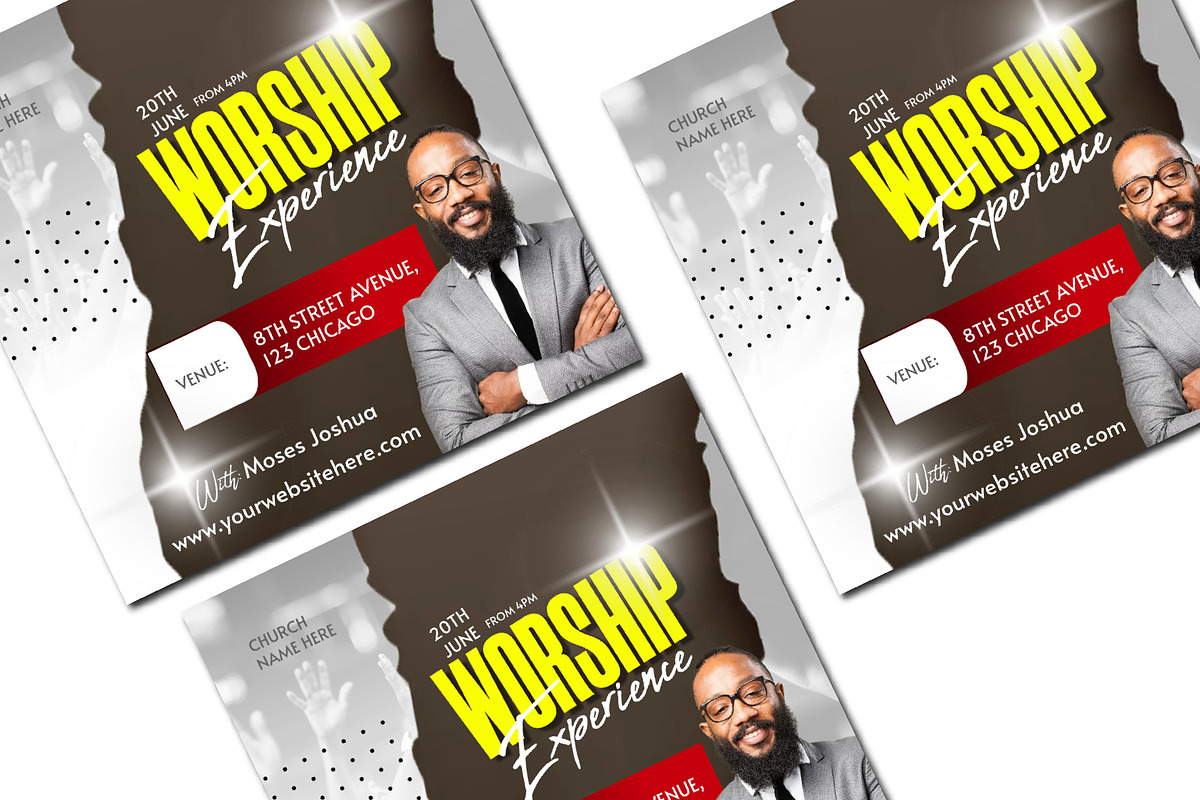 Worship Experience Church Template, a Social Media Template by Sipi_Graphics (Photo 3 of 3)