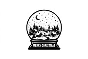 Festive Snow Globe Town Scenes, an Object Graphic by Creativeshirt (Thumbnail 2 of 3)