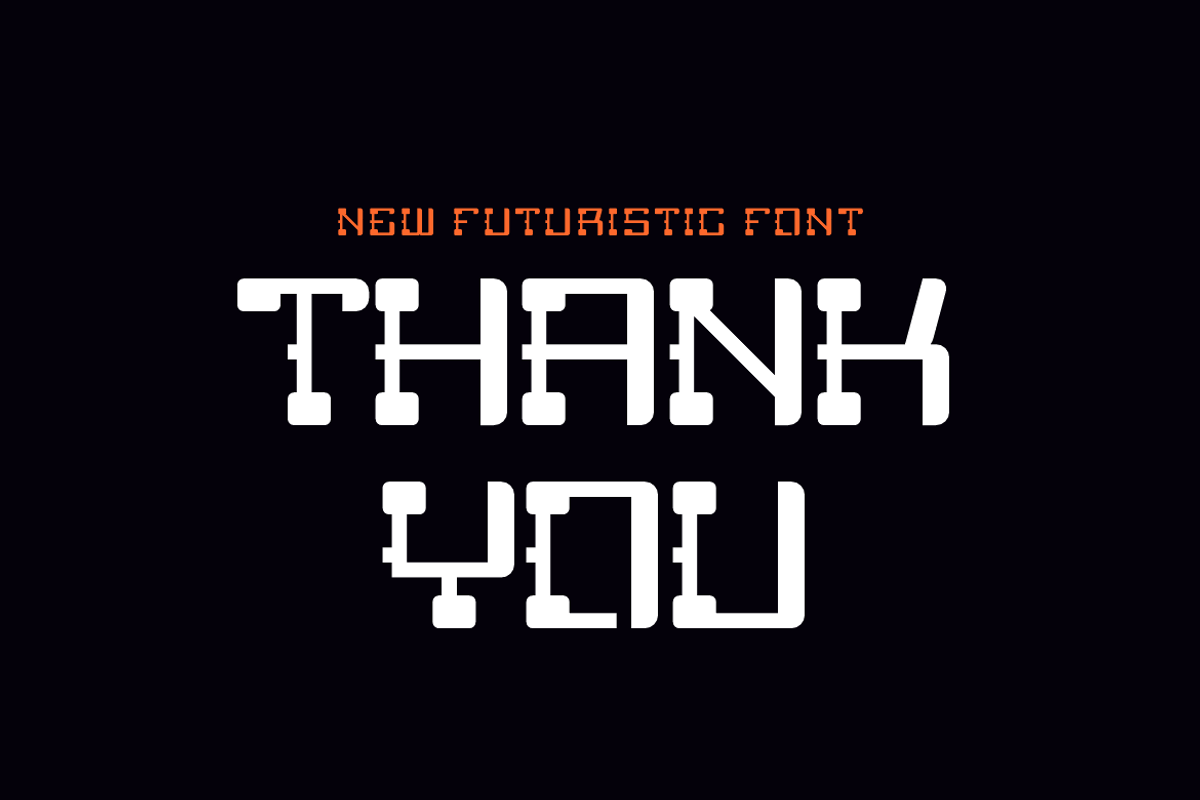 Clasico Space - Cyber & Tech Font, a Serif Font by QR Design Studio (Photo 6 of 6)